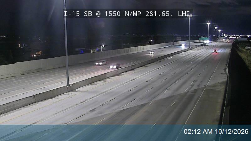 I-15 SB @ 1550 N / MP 281.65, LHI
