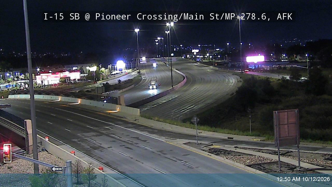 I-15 SB @ Pioneer Crossing / Main St / SR-145 / MP 278.6, AFK