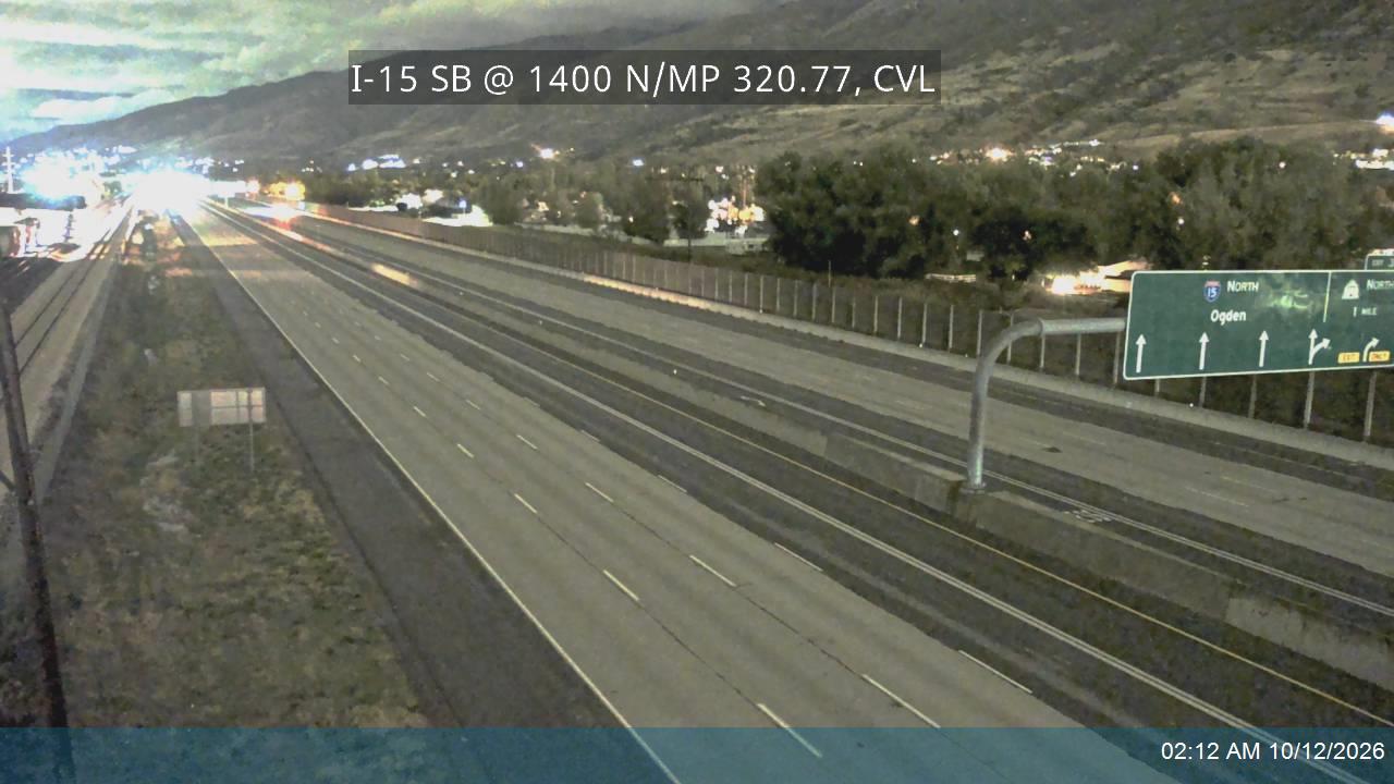 I-15 SB @ 1400 N / MP 320.77, CVL
