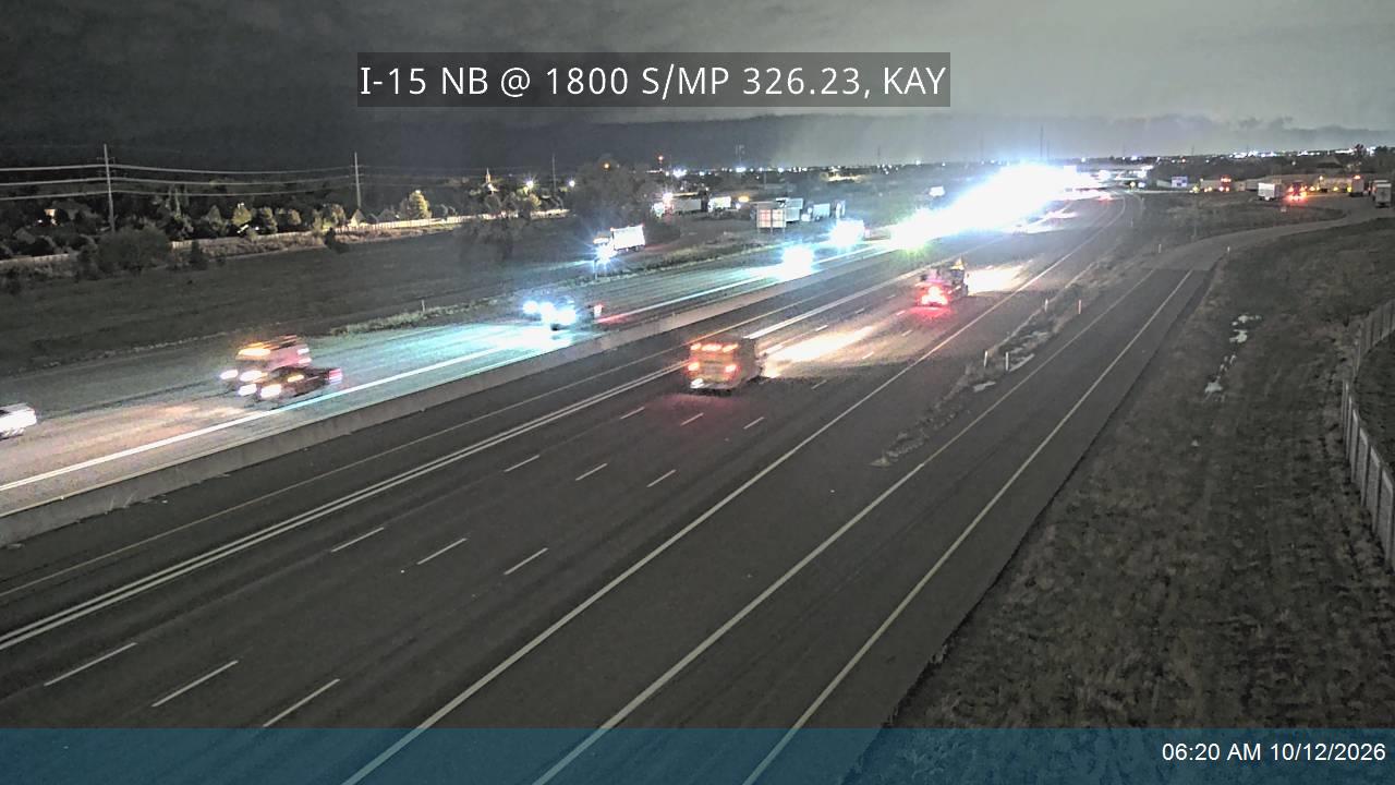I-15 NB @ 1800 S / MP 326.23, KAY