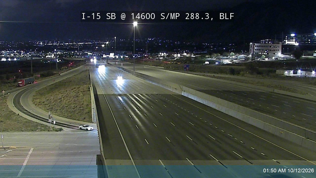I-15 SB @ 14600 S / Highland Dr / SR-140 / MP 288.3, BLF