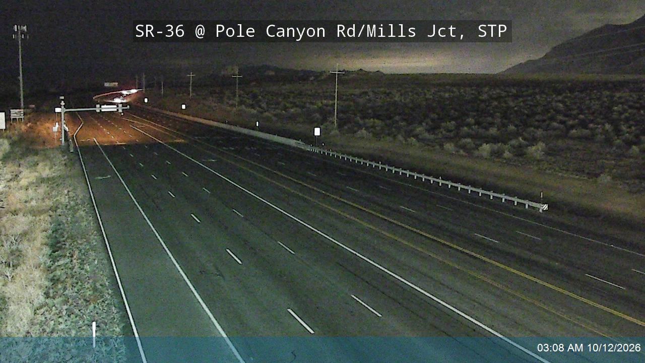 SR-36 @ Pole Canyon Rd / Mills Jct, STP