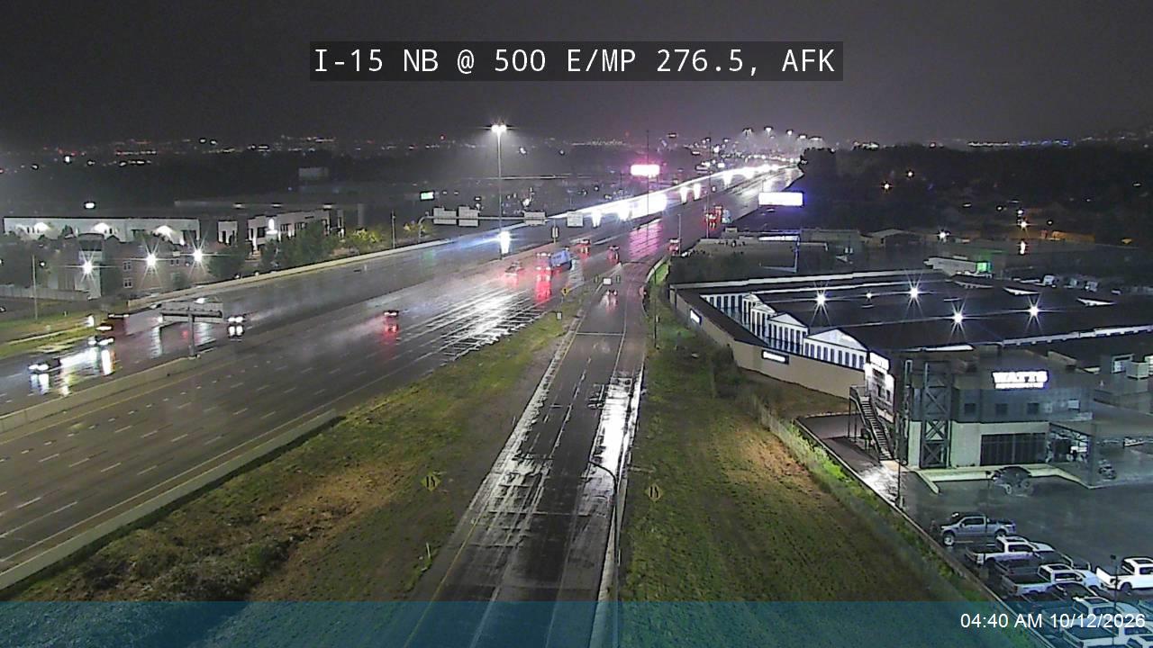 I-15 NB @ 500 E / SR-180 / MP 276.5, AFK