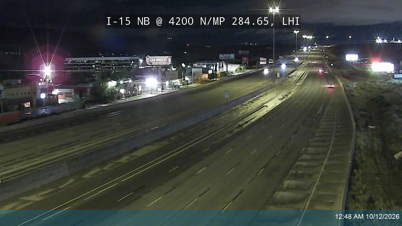 I-15 NB @ 4200 N / MP 284.65, LHI