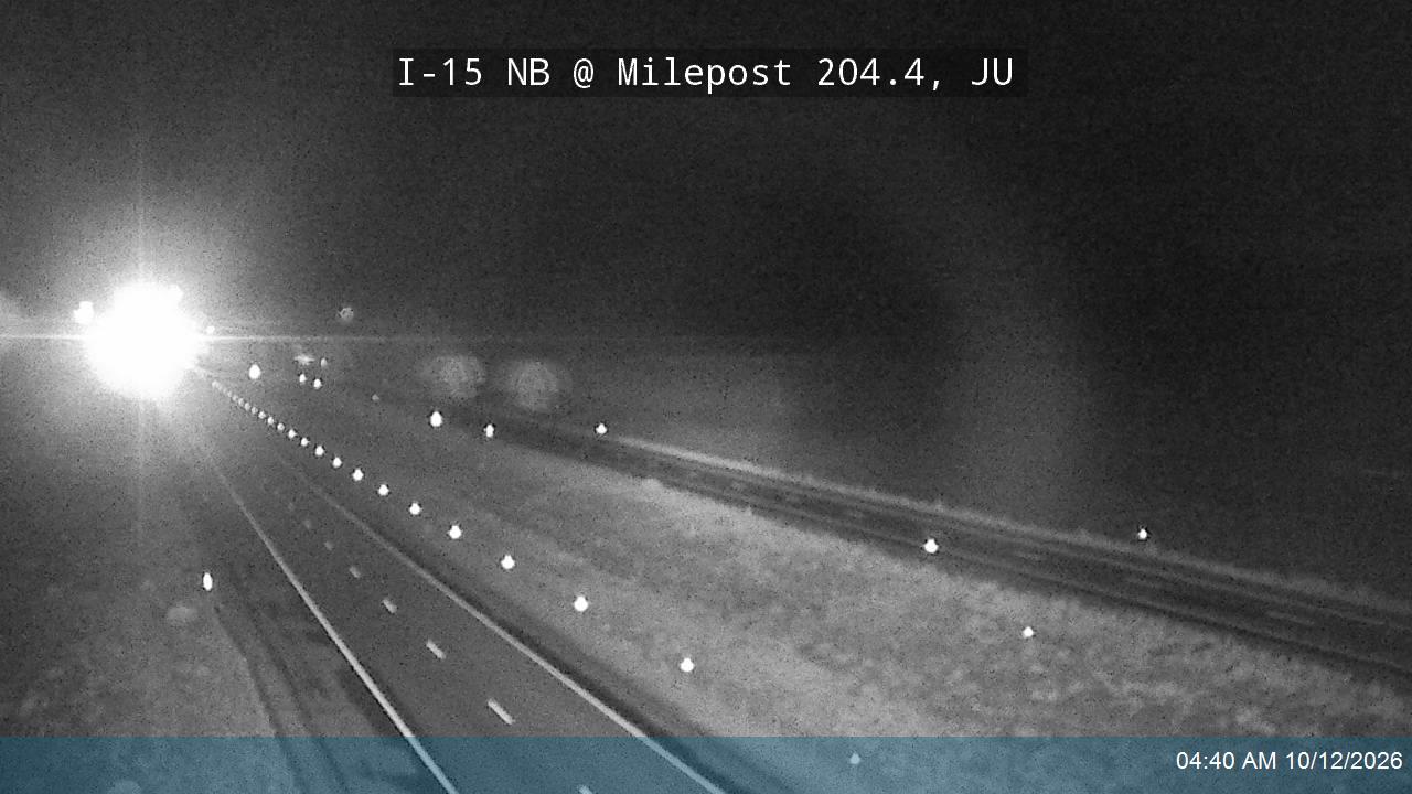 I-15 NB @ Milepost 204.4, JU