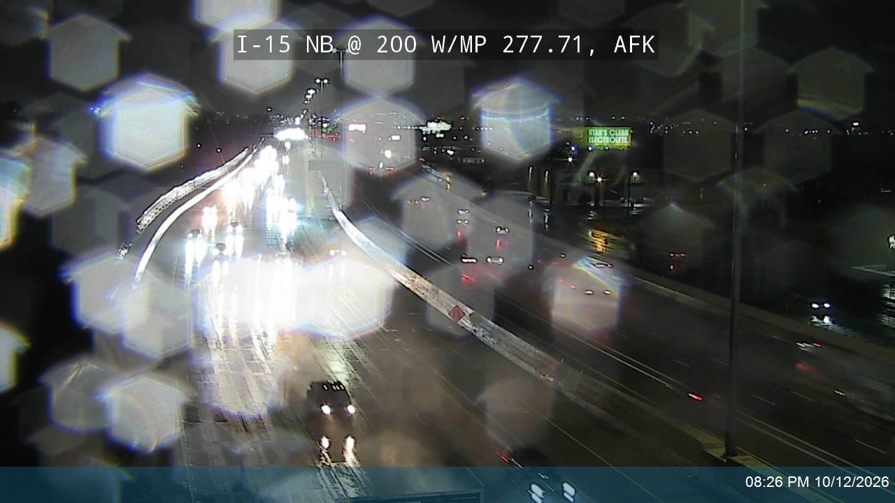 I-15 NB @ 200 W / MP 277.71, AFK