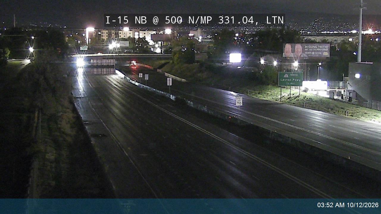 I-15 NB @ 500 N / MP 331.04, LTN