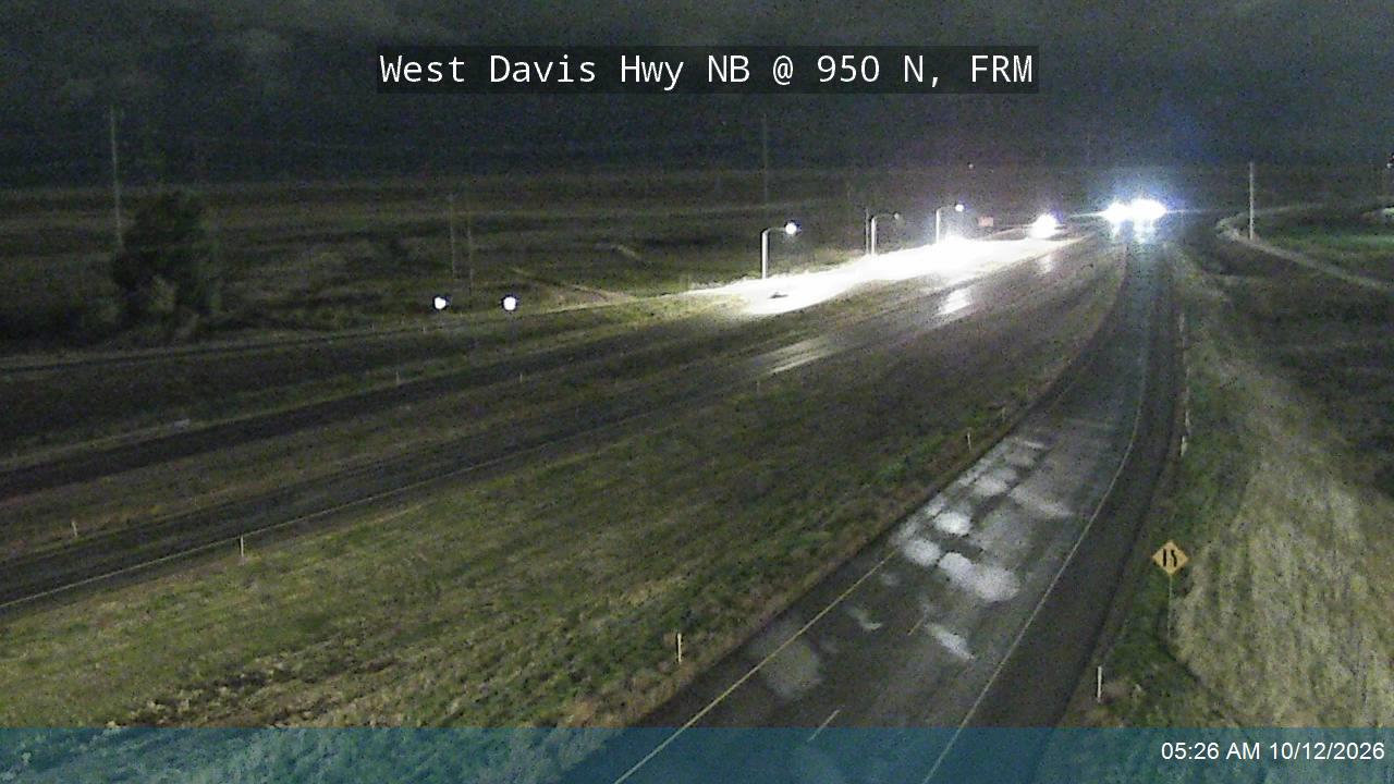 West Davis Hwy / SR-177 NB @ 950 N / MP 3.92, FRM