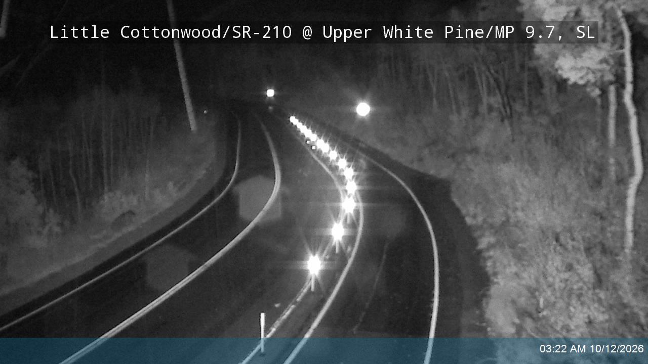 Little Cottonwood Rd / SR-210 WB @ Upper White Pine / MP 9.7, SL
