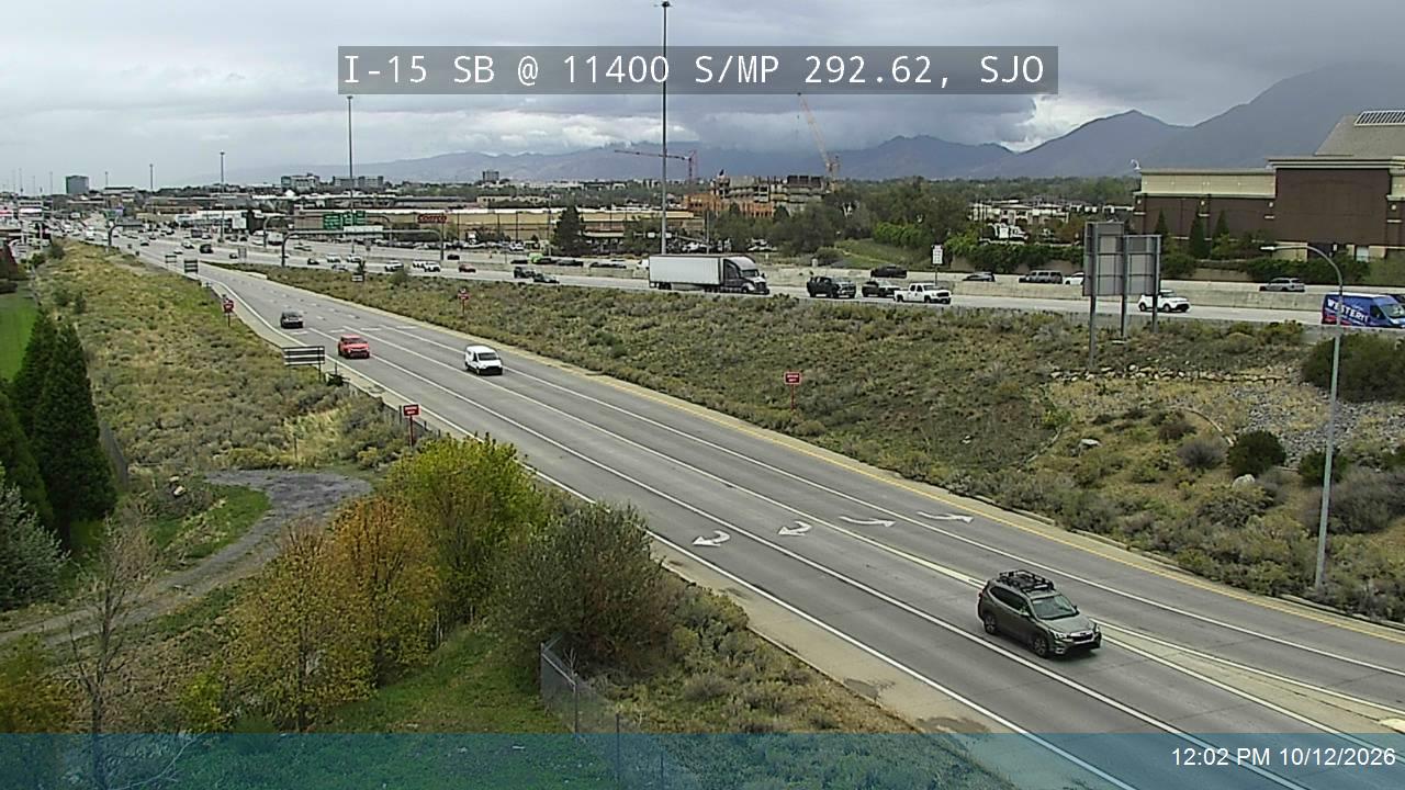 I-15 SB @ 11400 S / SR-175 / MP 292.62, SJO