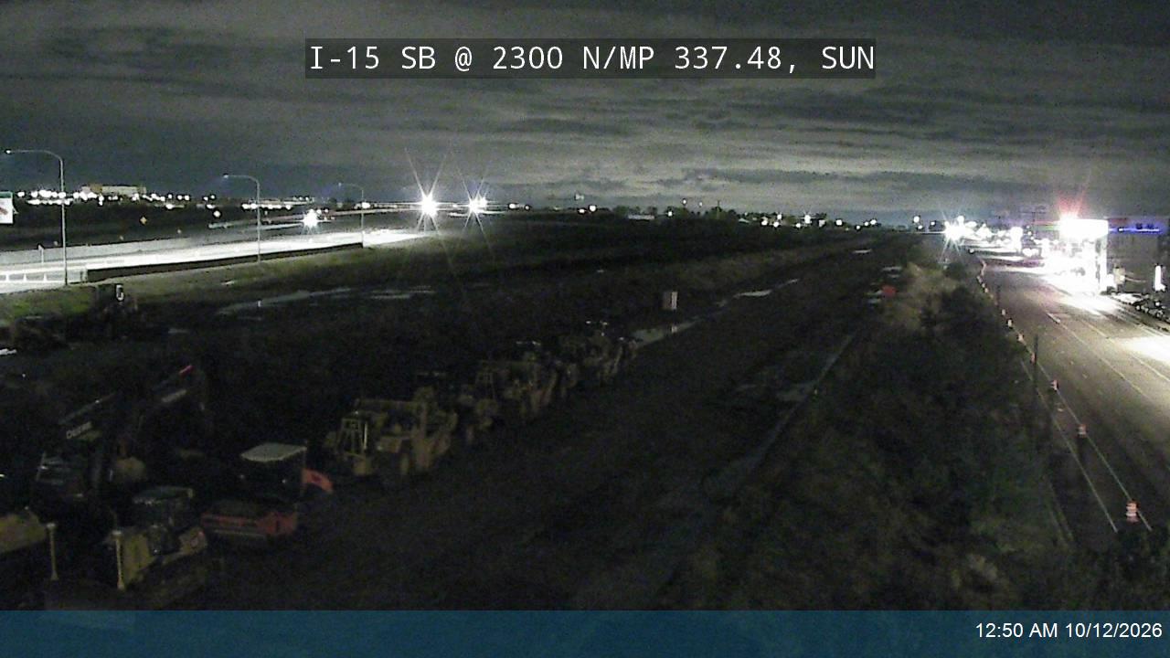 I-15 SB @ 2300 N / MP 337.48, SUN