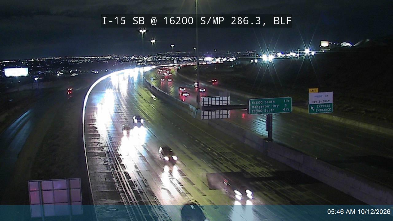 I-15 SB @ 16200 S / MP 286.3, BLF
