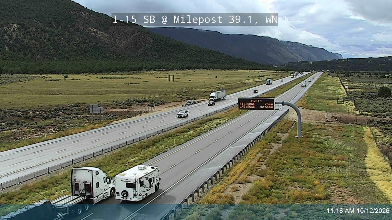 I-15 SB @ Milepost 39.1, WN