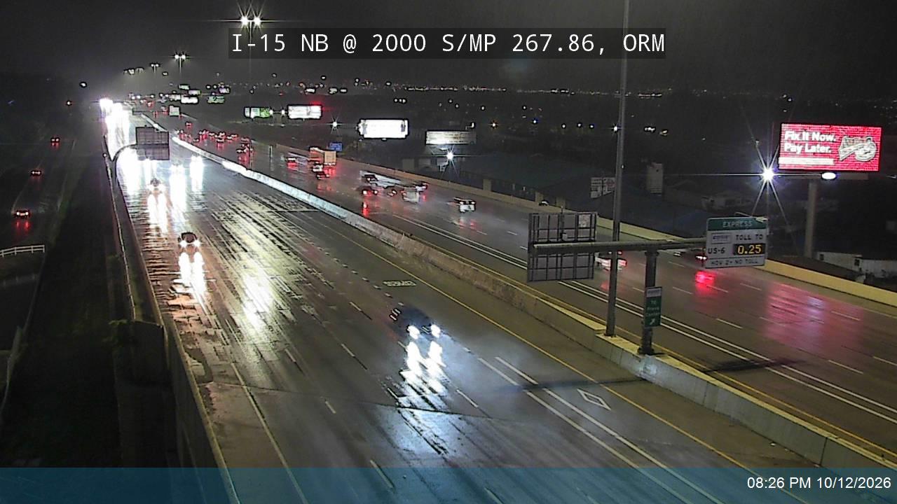 I-15 NB @ 2000 S / MP 267.86, ORM