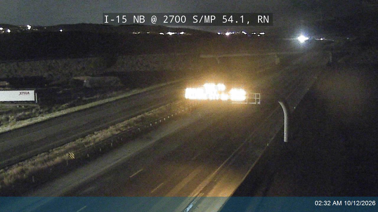 I-15 NB @ Cedar City / MP 54.1, RN