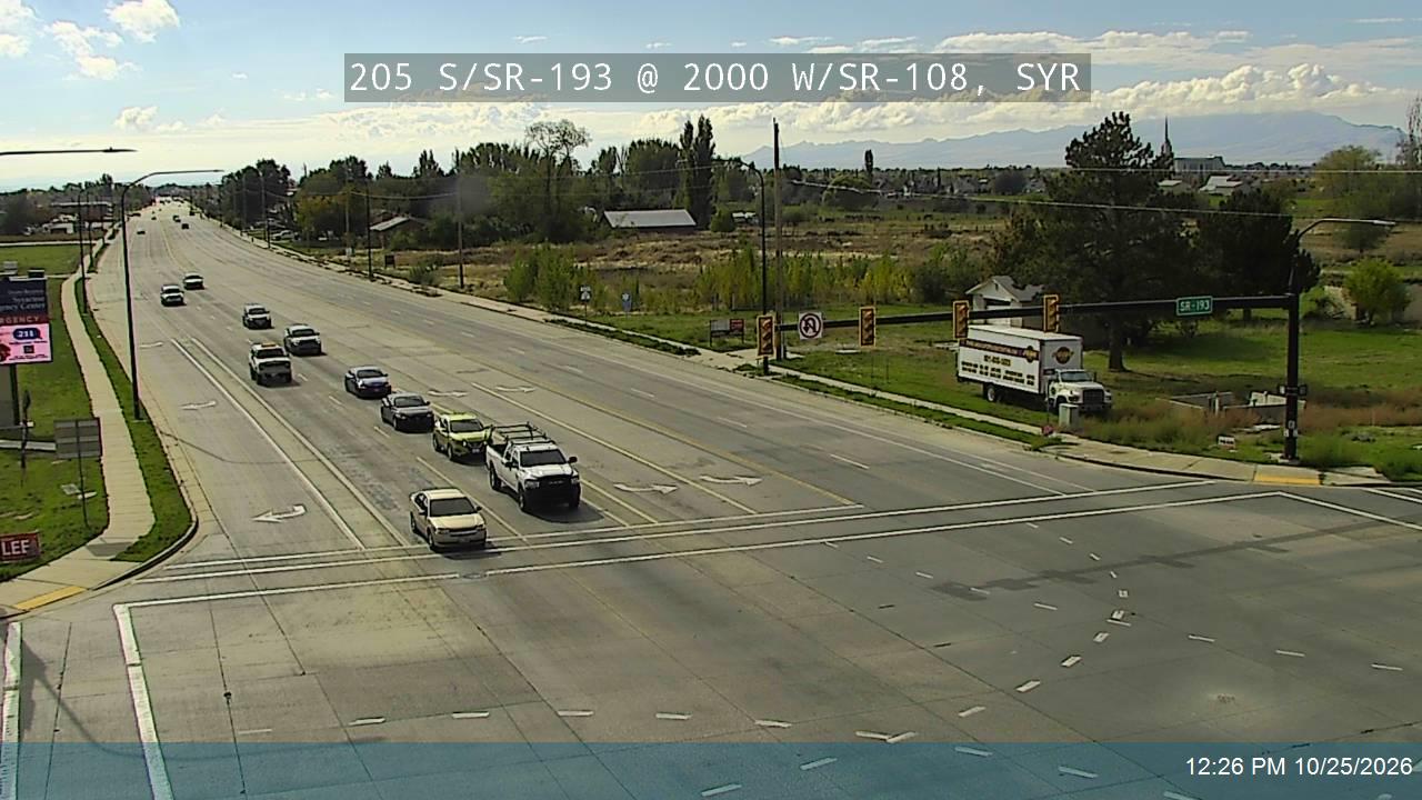 205 S / SR-193 @ 2000 W / SR-108, SYR