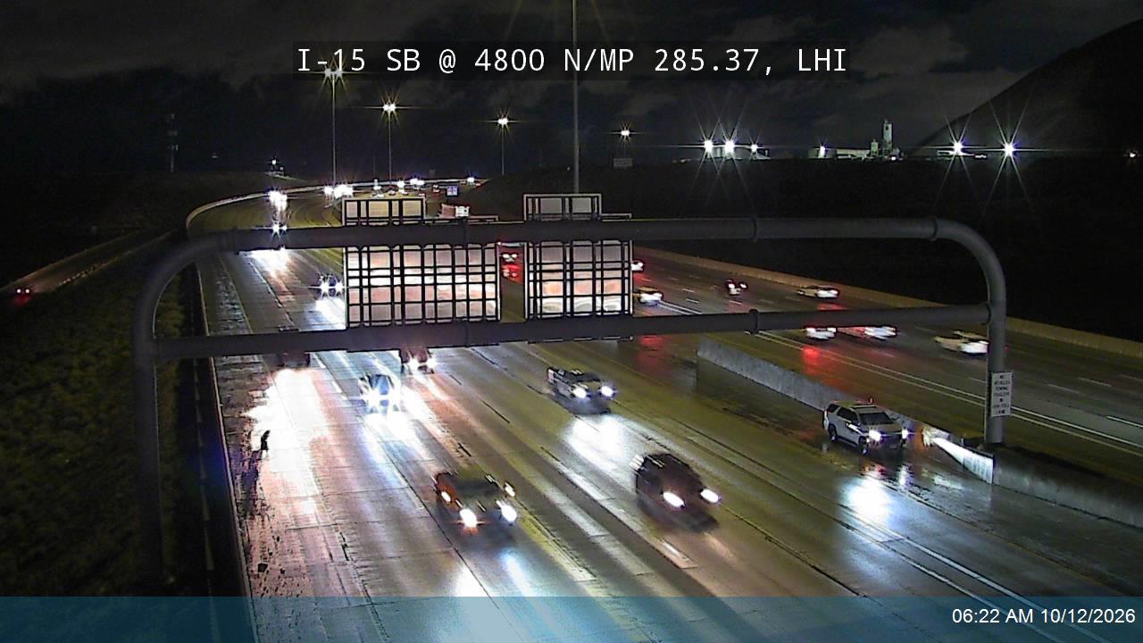 I-15 SB @ 4800 N / MP 285.37, LHI