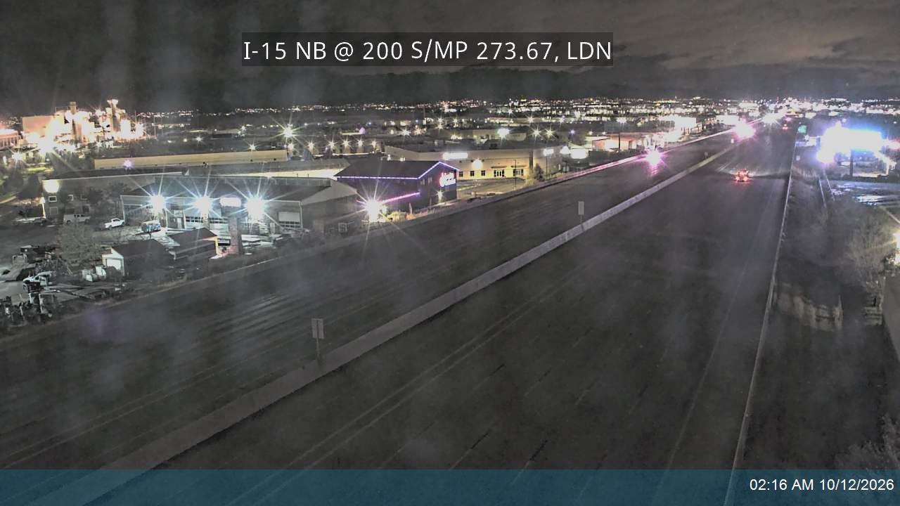 I-15 NB @ 200 S / MP 273.67, LDN