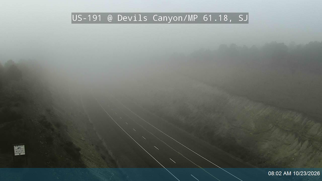US-191 NB @ Devils Canyon / MP 61.18, SJ