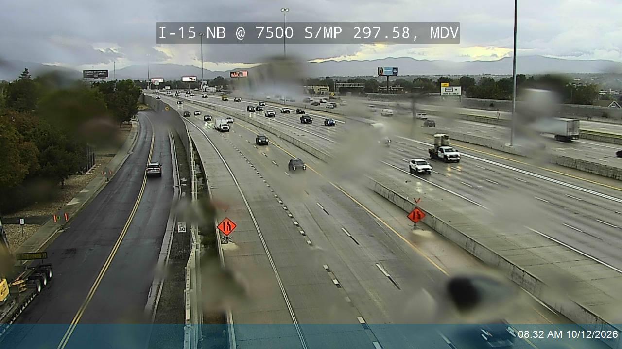 I-15 NB @ 7500 S / MP 297.58, MDV