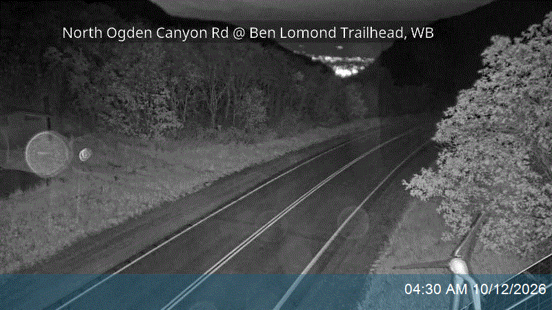 North Ogden Canyon Rd @ Ben Lomond Trailhead, WB
