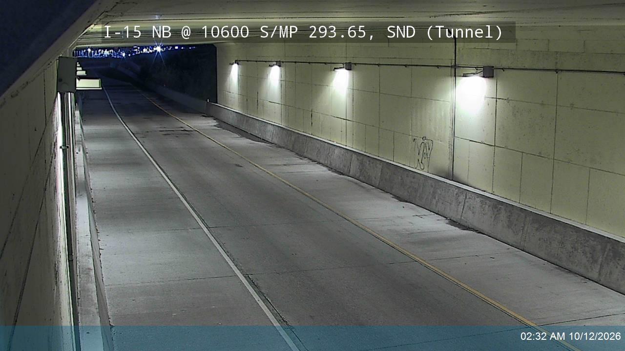 I-15 NB @ 10600 S / SR-151 / MP 293.65, SND (Tunnel)