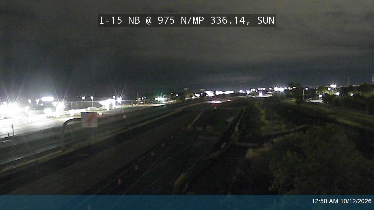 I-15 NB @ 975 N / MP 336.14, SUN