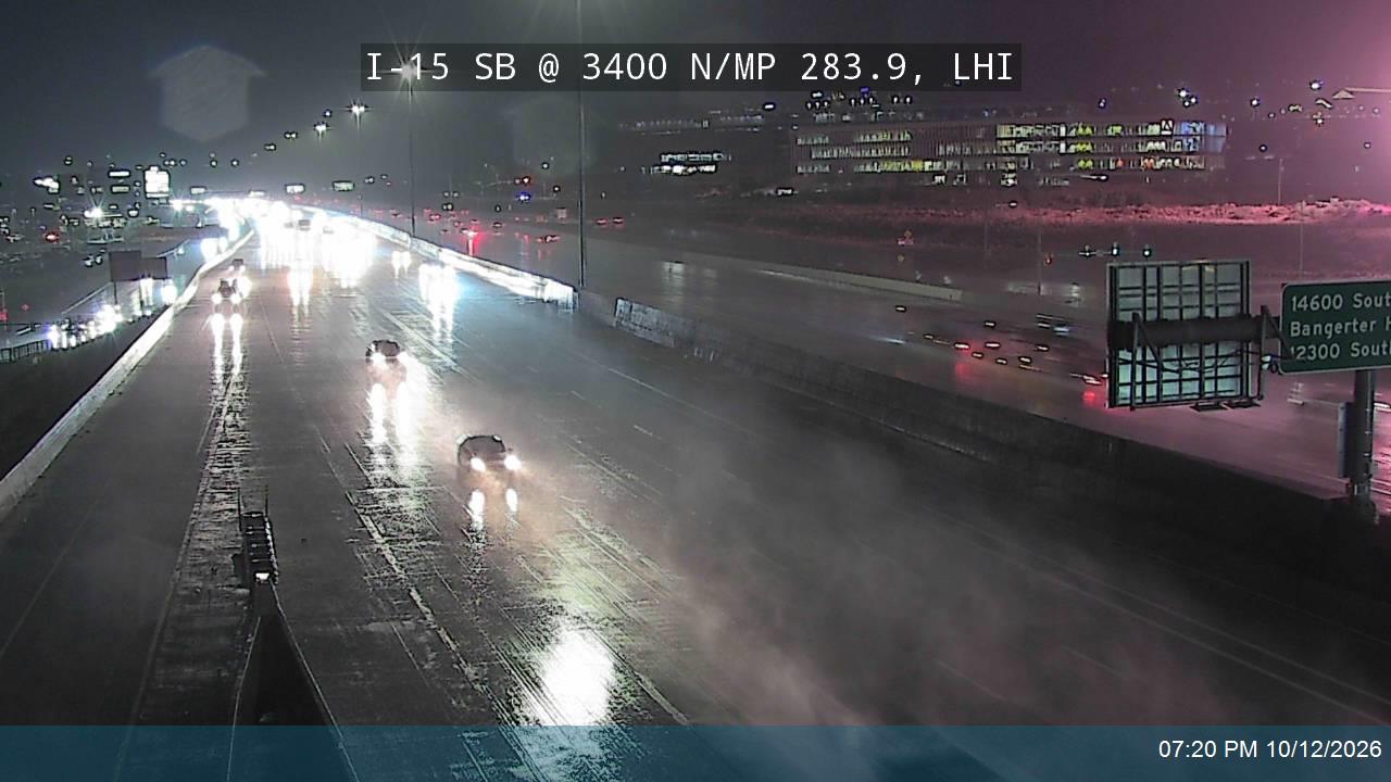 I-15 SB @ 3400 N / MP 283.9, LHI