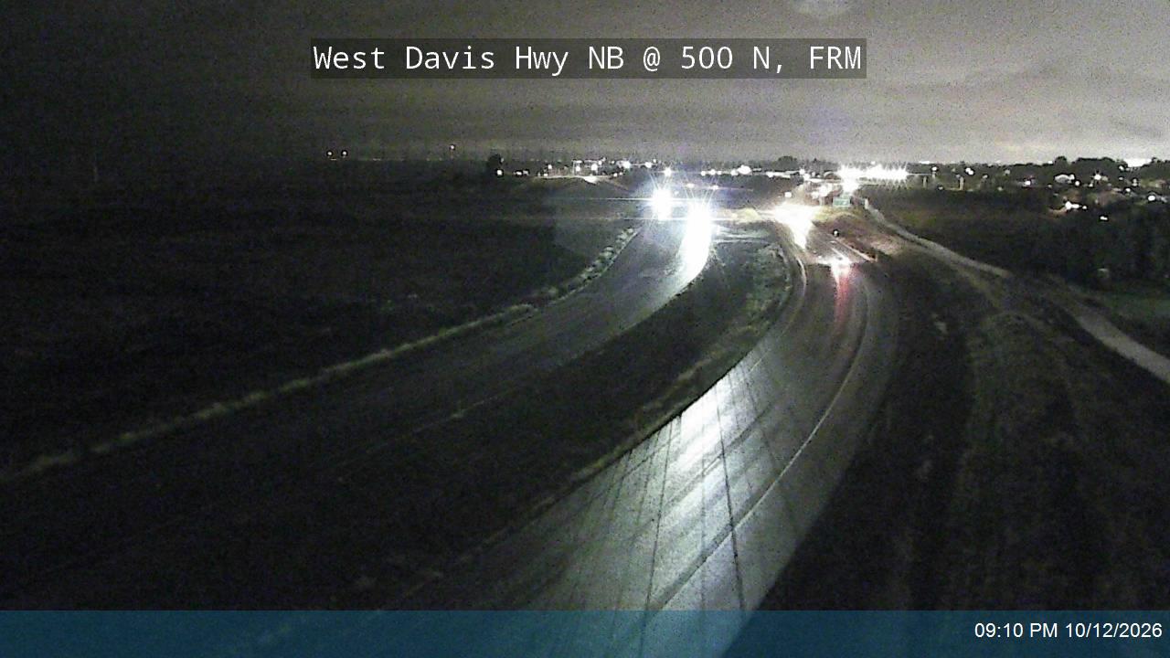 West Davis Hwy / SR-177 NB @ 500 N / MP 3.44, FRM