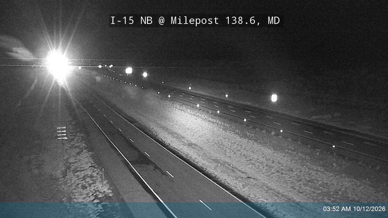 I-15 NB @ Milepost 138.6, MD