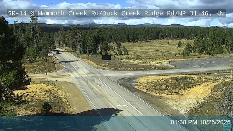 SR-14 EB @ Mammoth Creek Rd / Duck Creek Ridge Rd / MP 31.06, KN