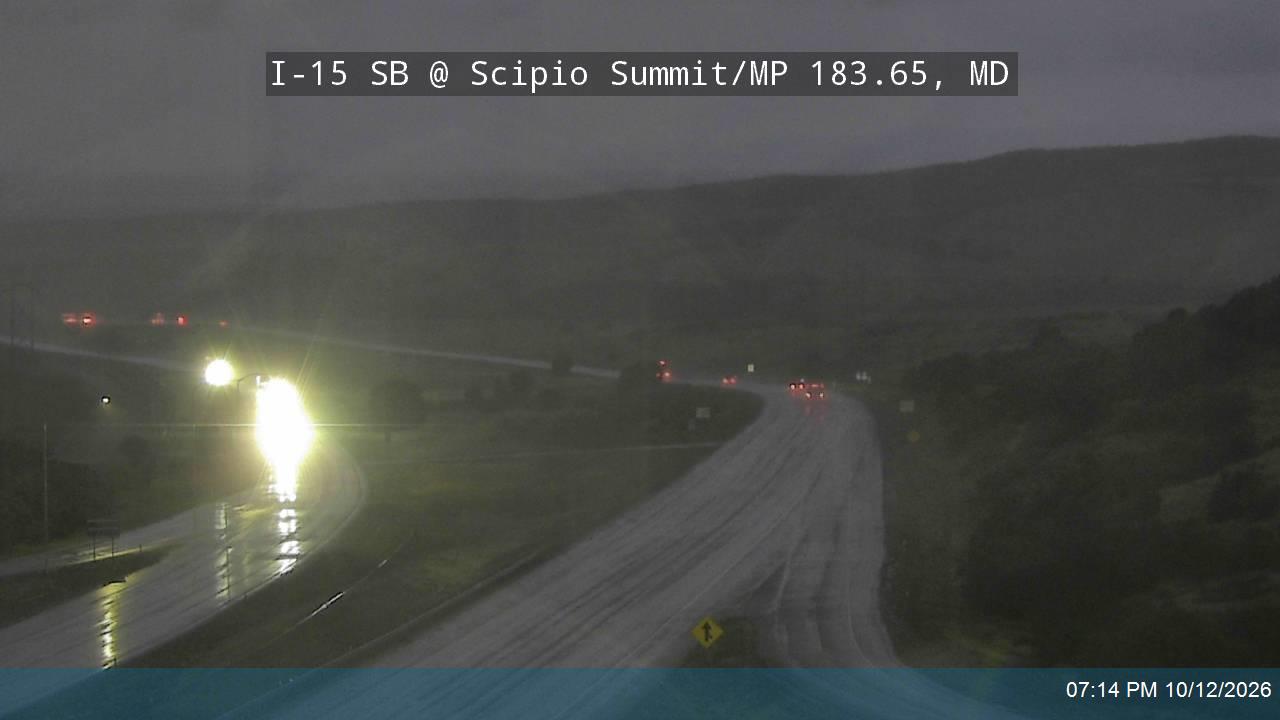 I-15 SB @ Scipio Summit / Exit 184 / MP 183.65, MD