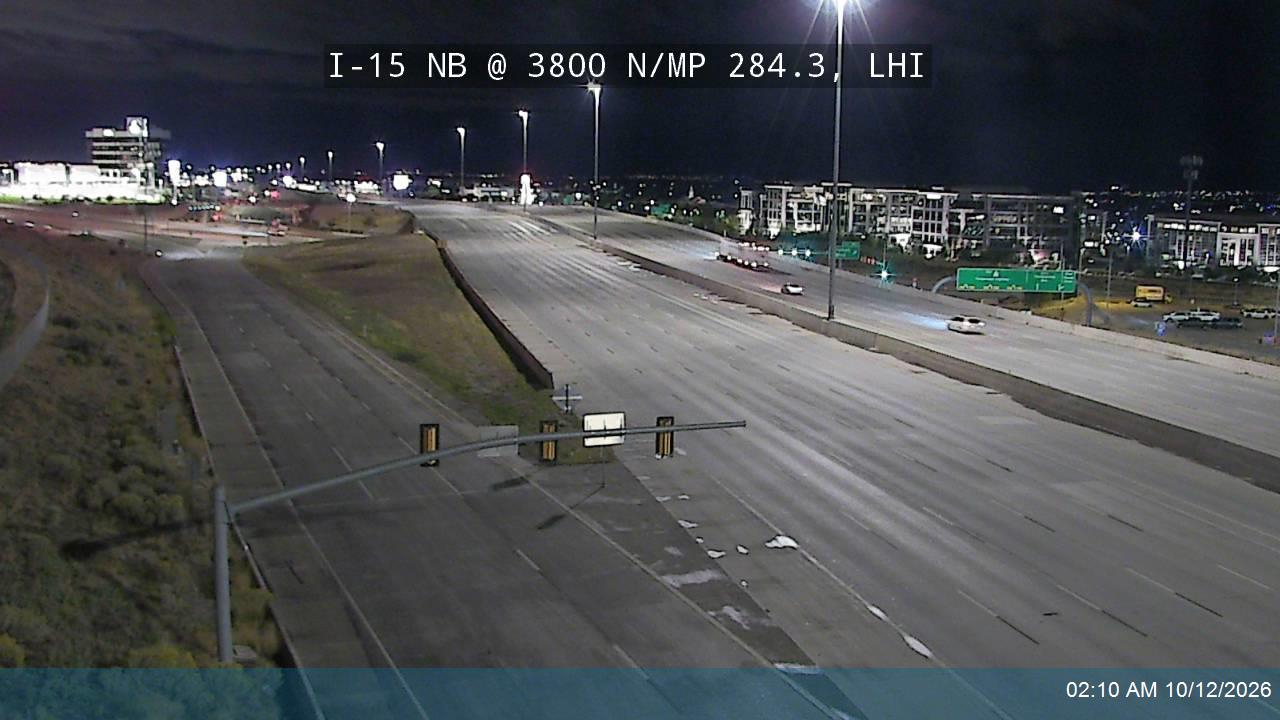 I-15 NB @ 3800 N / Adobe Way / MP 284.3, LHI