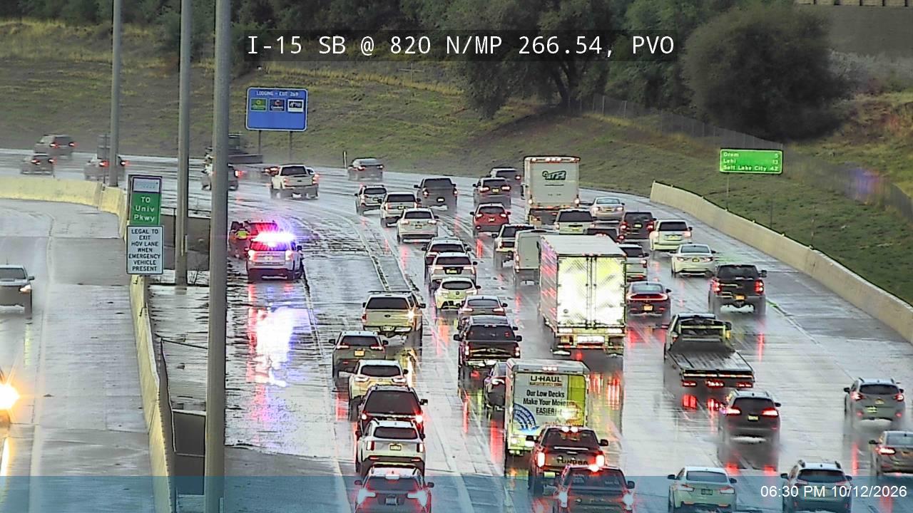 I-15 SB @ 820 N / MP 266.54, PVO