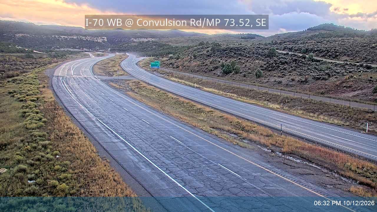 I-70 WB @ Convulsion Rd / MP 73.52, SE