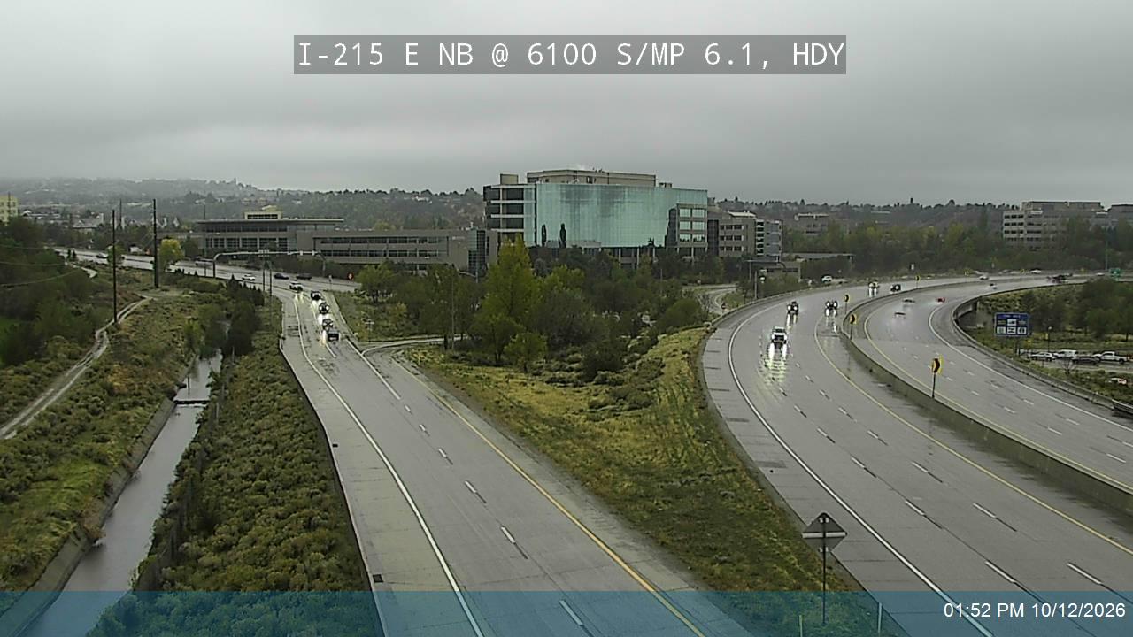 I-215 E NB @ 6100 S / MP 6.1, HDY