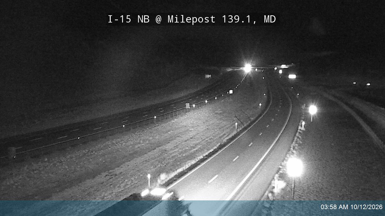 I-15 NB @ Milepost 139.1, MD