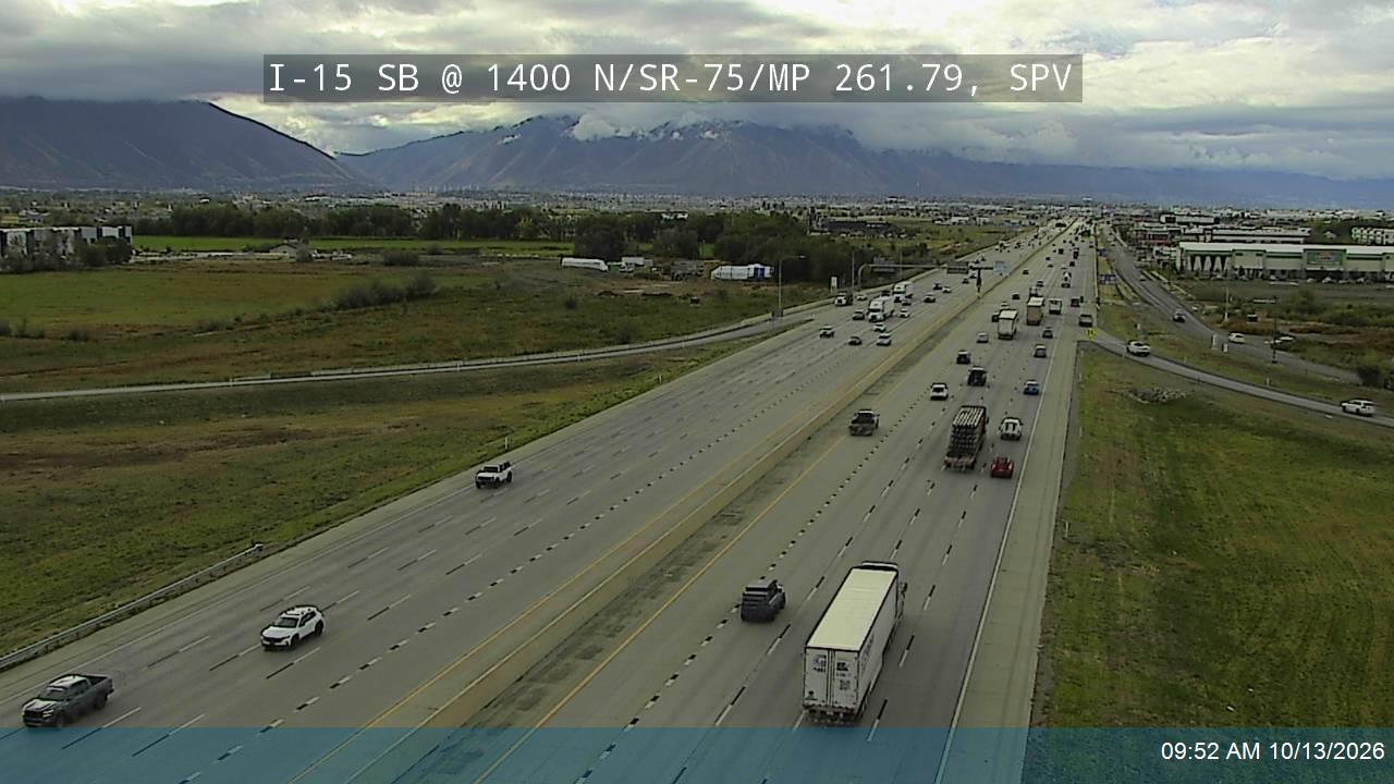 I-15 SB @ 1400 N / SR-75 / MP 261.79, SPV