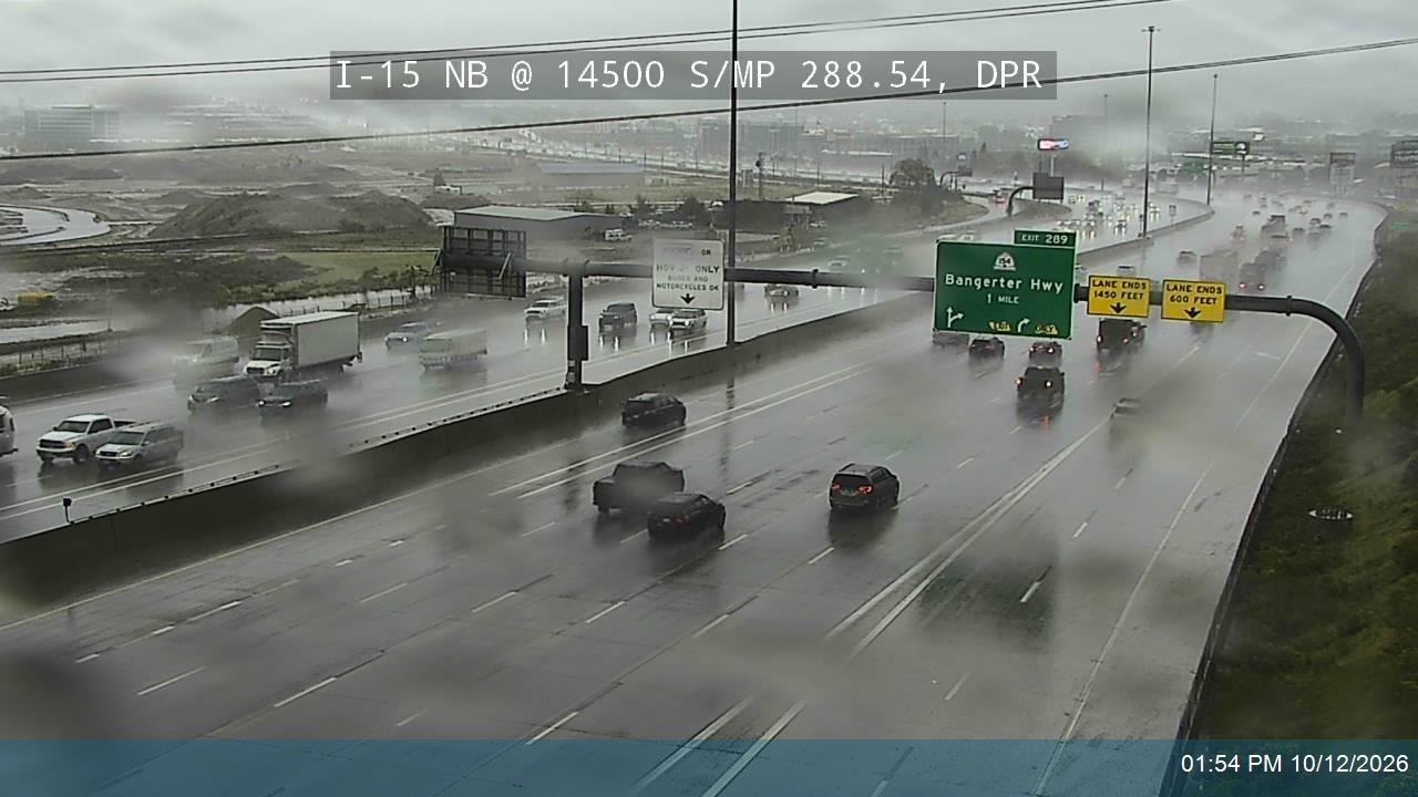 I-15 NB @ 14500 S / MP 288.54, DPR