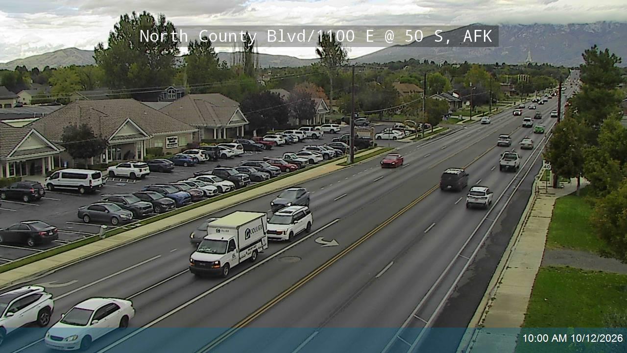 North County Blvd / 1100 E, AFK / 2000 W, PLG / SR-129 @ 50 S, AFK / 1100 N, PLG, AFK