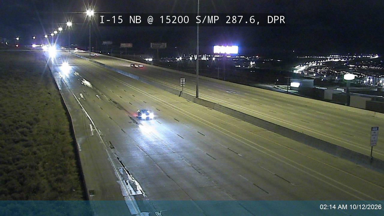 I-15 NB @ 15200 S / MP 287.6, DPR