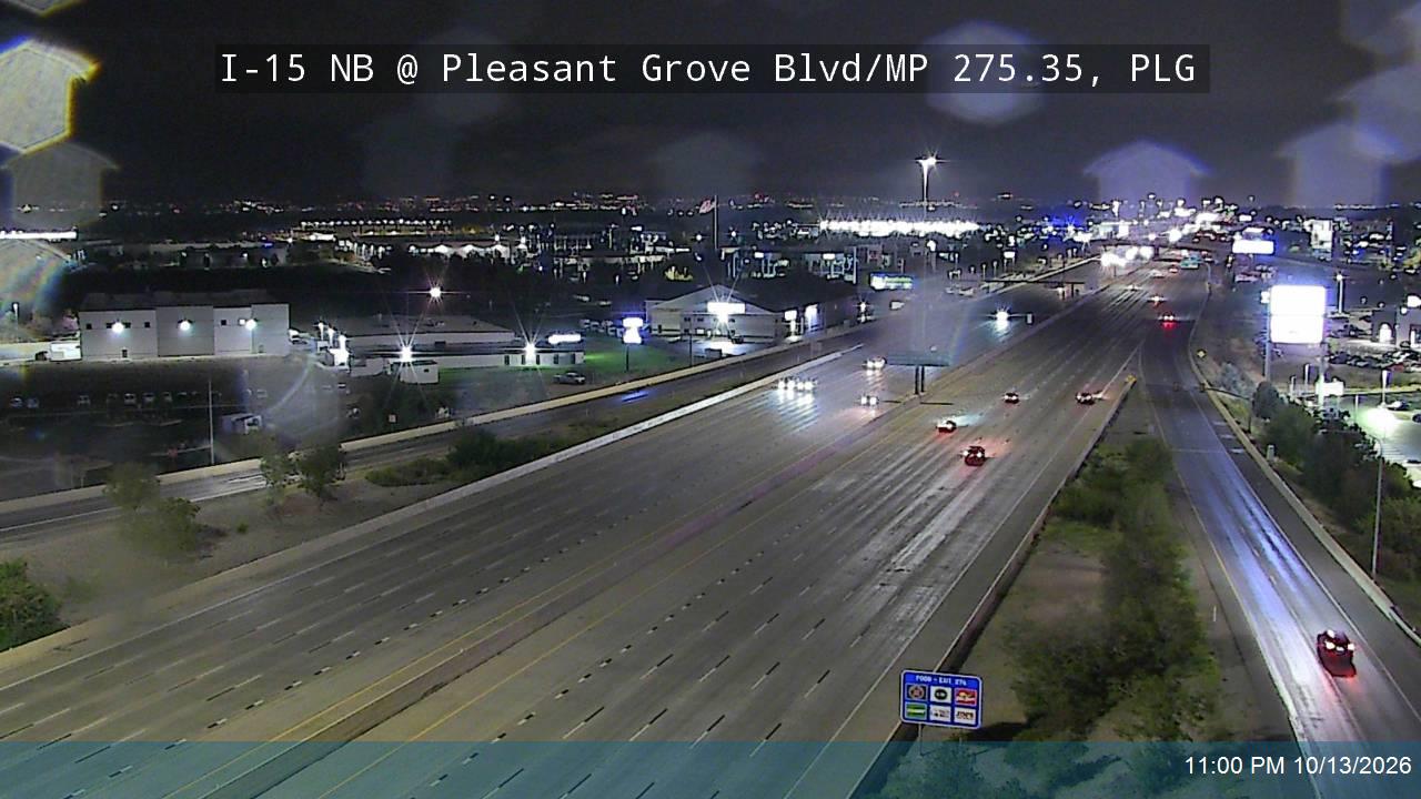 I-15 NB @ Pleasant Grove Blvd / MP 275.35, PLG