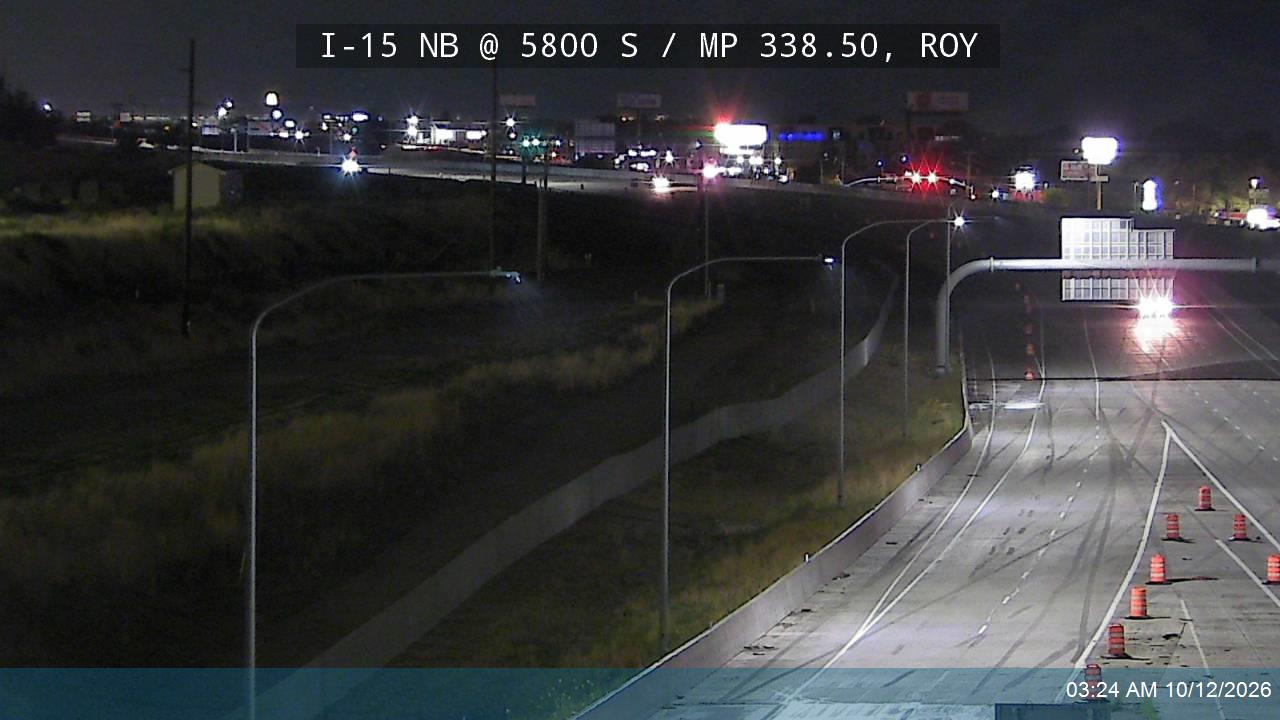 I-15 NB @ 5800 S / MP 338.50, ROY