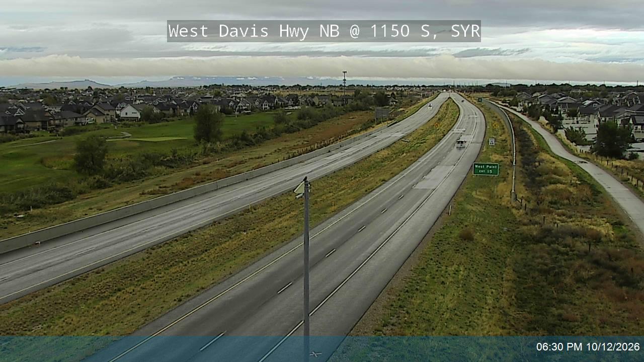 West Davis Hwy / SR-177 NB @ 1150 S / MP 14.42, SYR