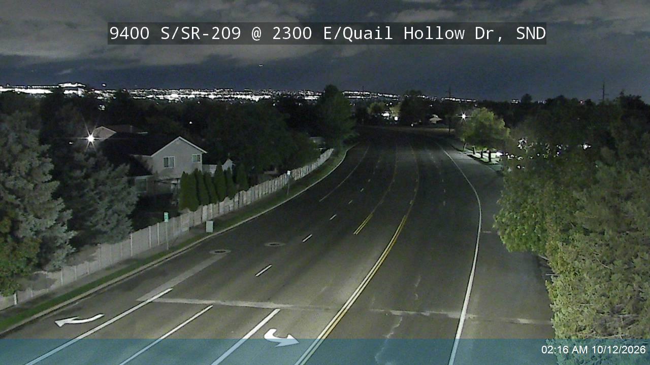 9400 S / Little Cottonwood Rd / SR-209 @ 2300 E / Quail Hollow Dr, SND