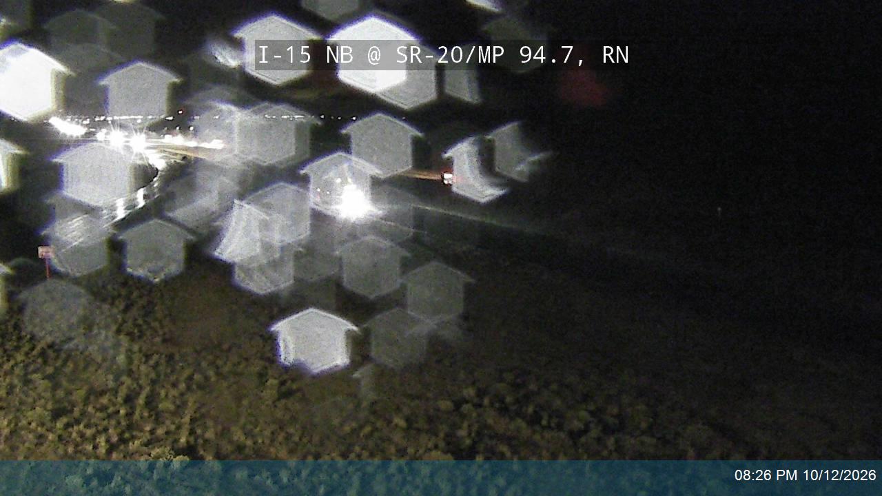 I-15 NB @ SR-20 / MP 94.7, RN