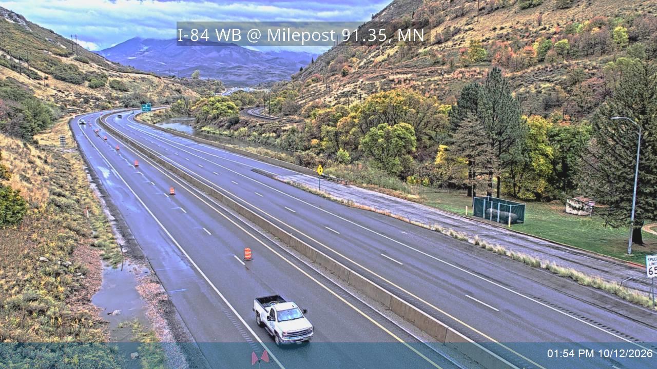 I-84 / Weber Canyon WB @ Milepost 91.35, MN
