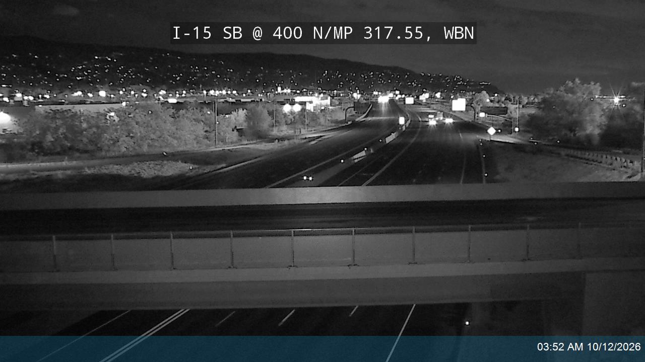 I-15 SB @ 400 N / SR-106 / MP 317.55, WBN