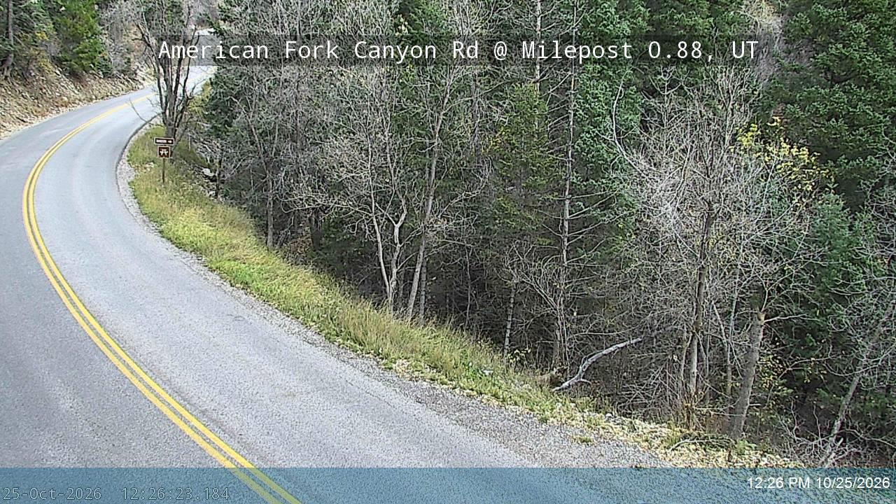 American Fork Canyon Rd / SR-144 @ Milepost 0.88, UT
