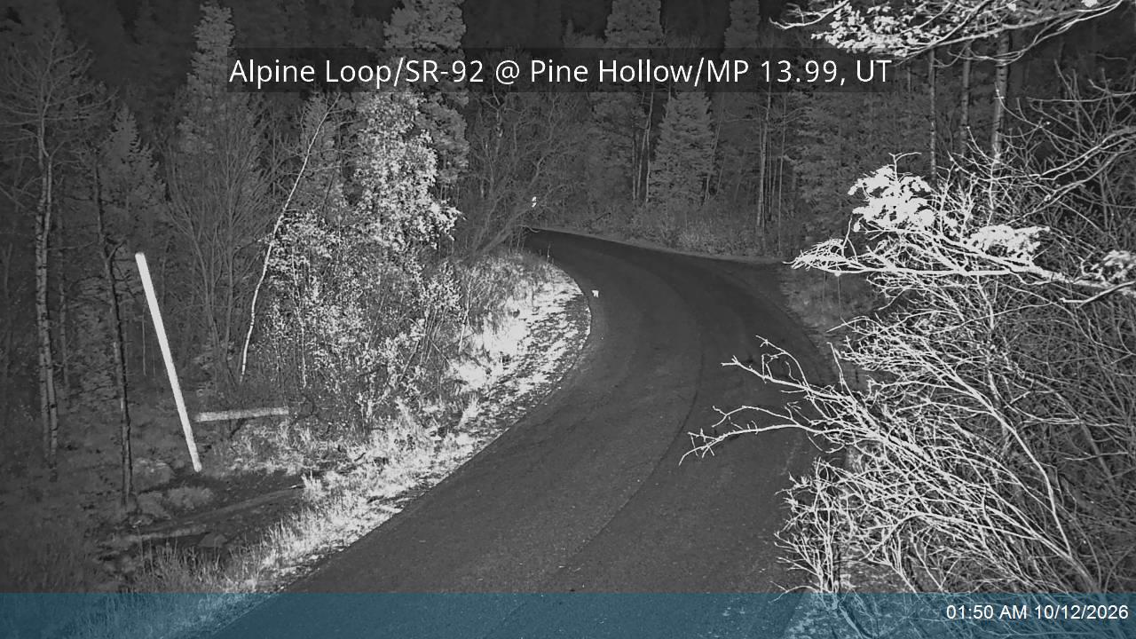 Alpine Loop / SR-92 @ Pine Hollow / MP 13.99, UT